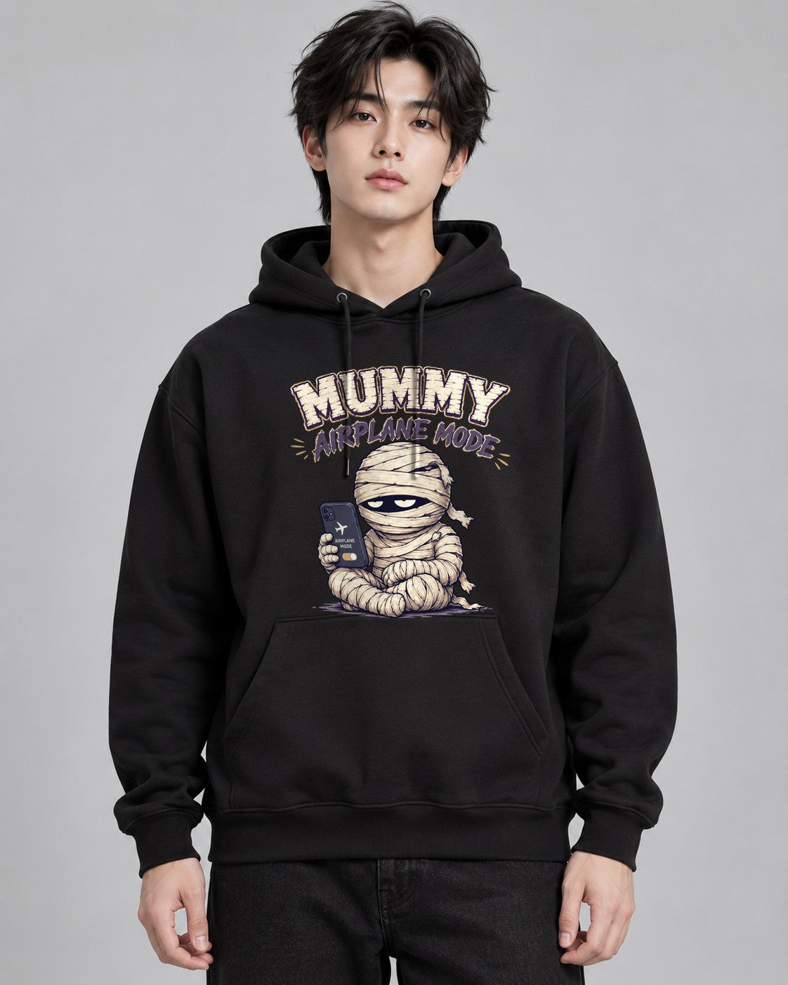 Mummy Airplane Mode Do Not Disturb - Black