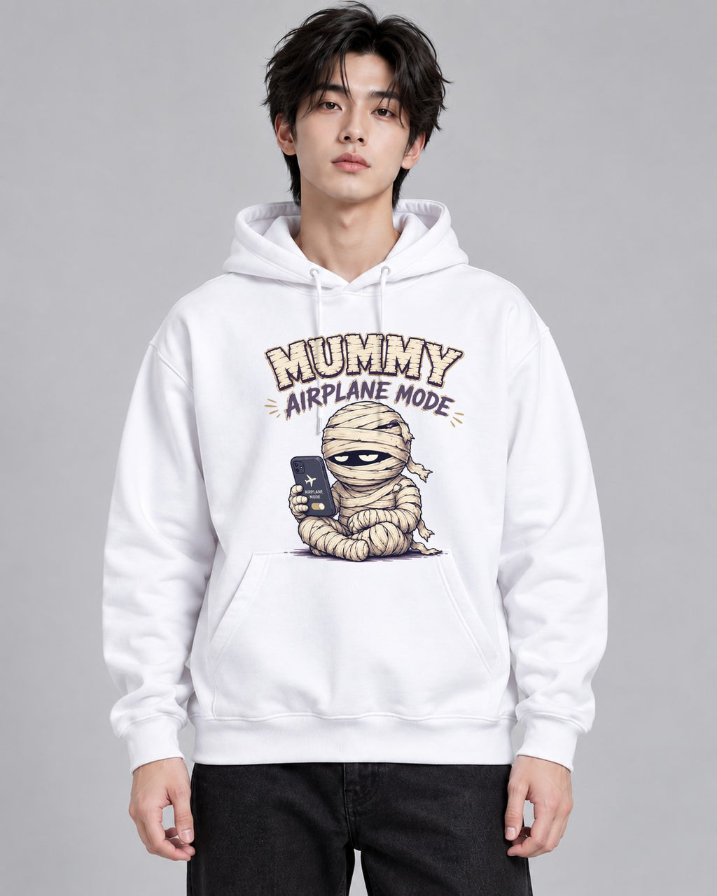 Mummy Airplane Mode Do Not Disturb - White
