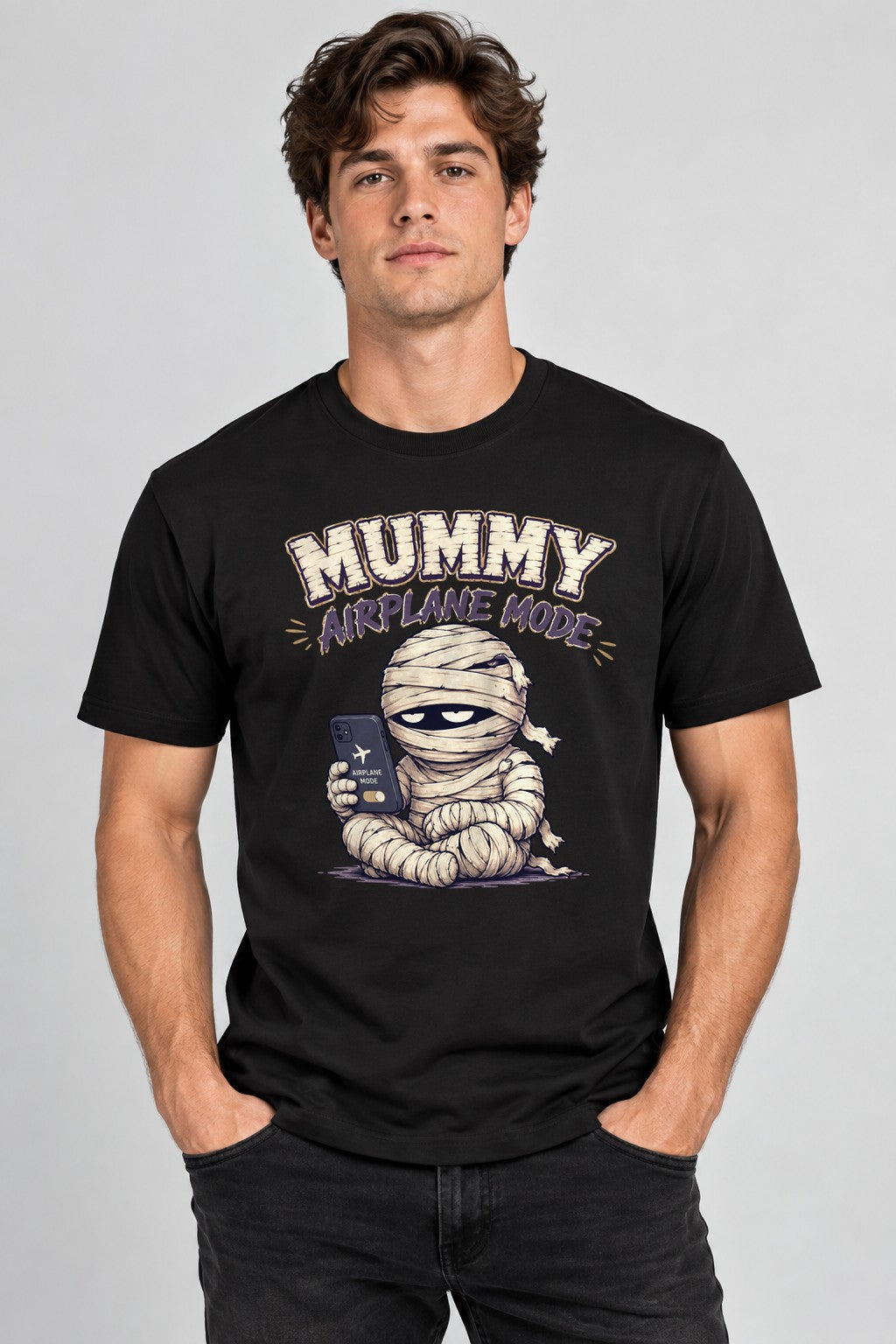 Mummy Airplane Mode Do Not Disturb - Black