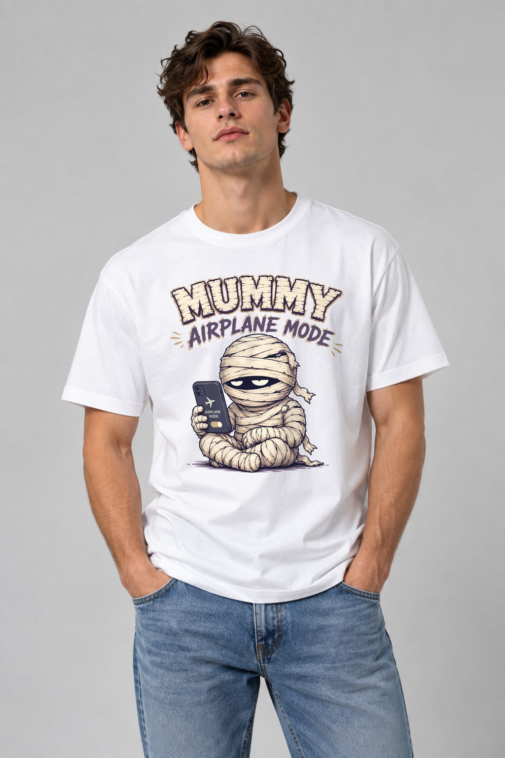 Mummy Airplane Mode Do Not Disturb - White