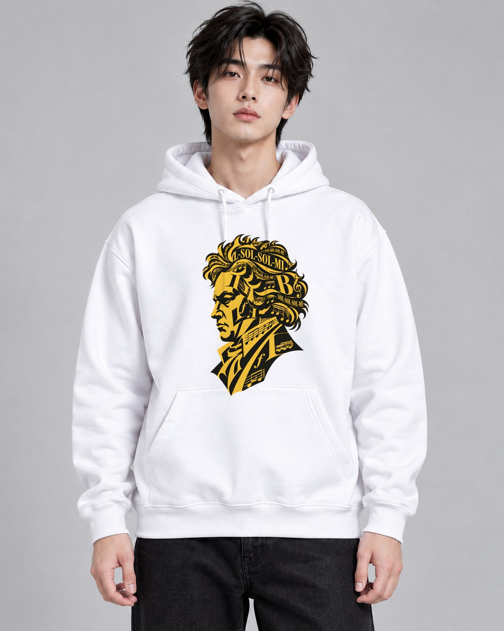 Musical Genius Silhouette - White