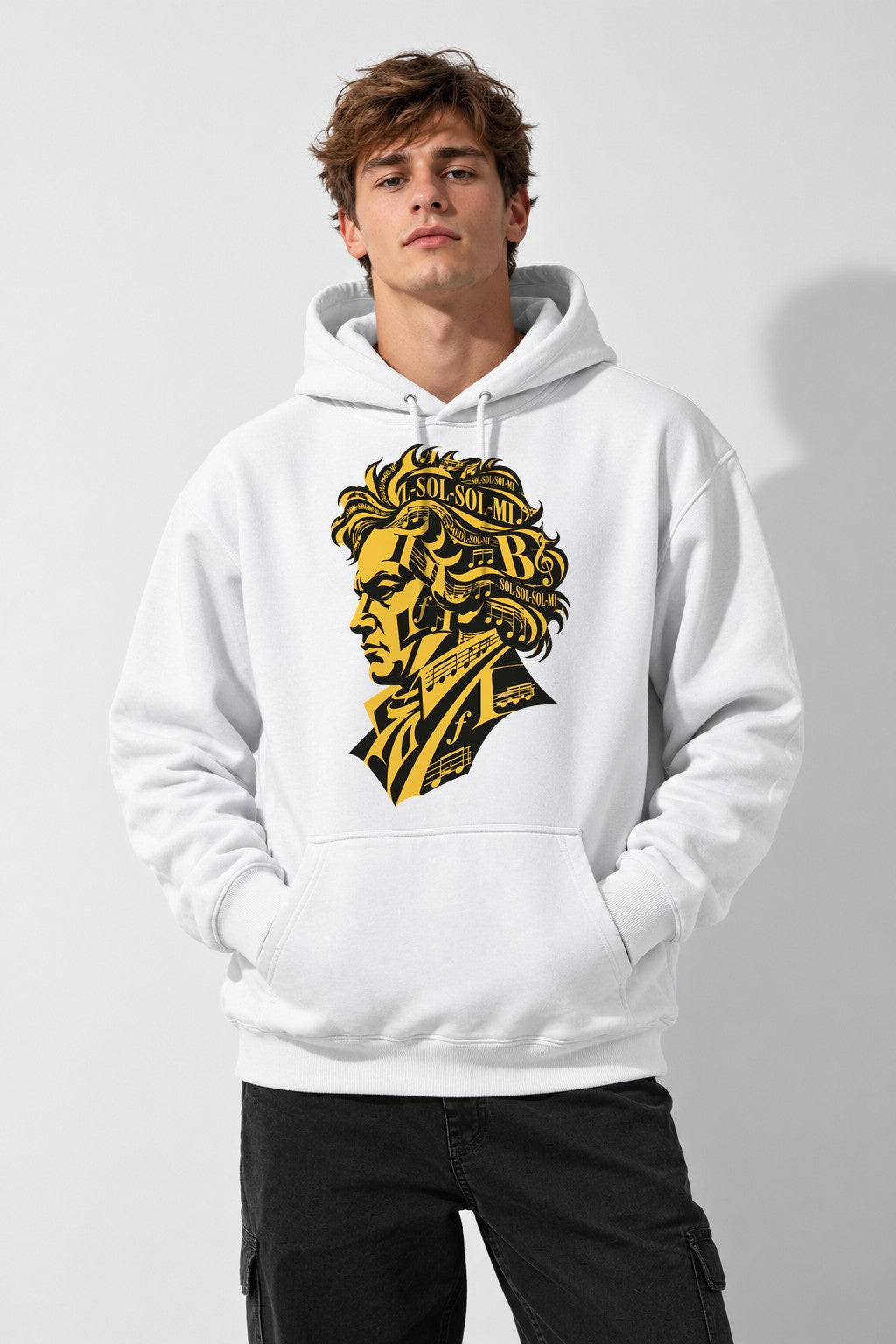 Musical Genius Silhouette - White