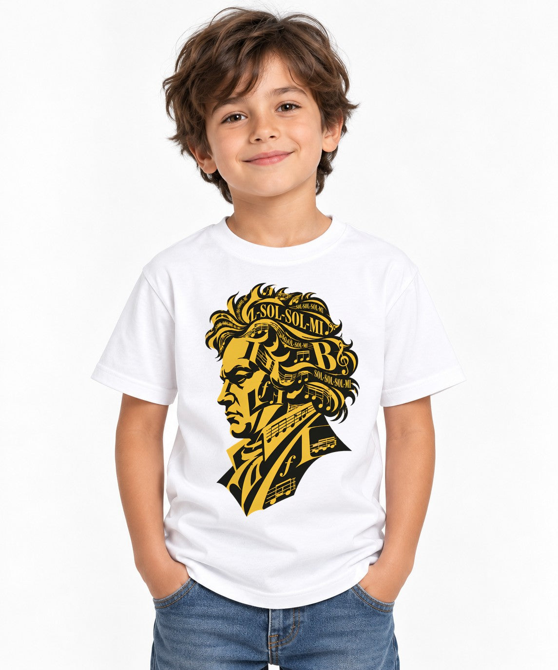 Musical Genius Silhouette - White