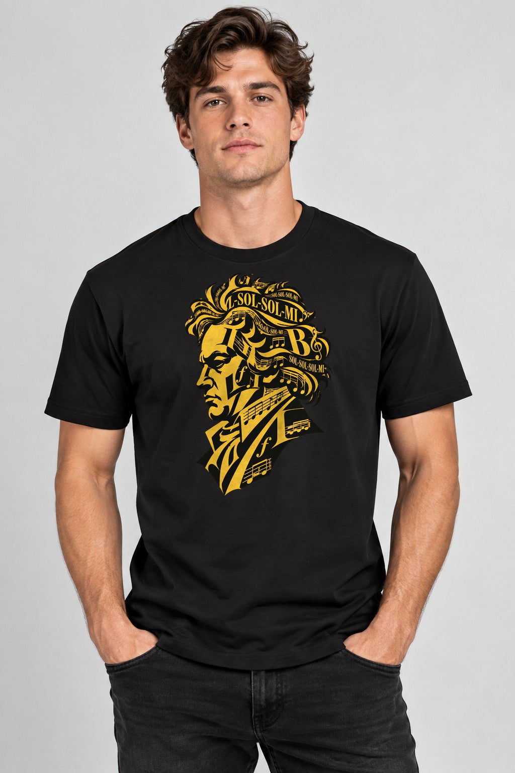 Musical Genius Silhouette - Black