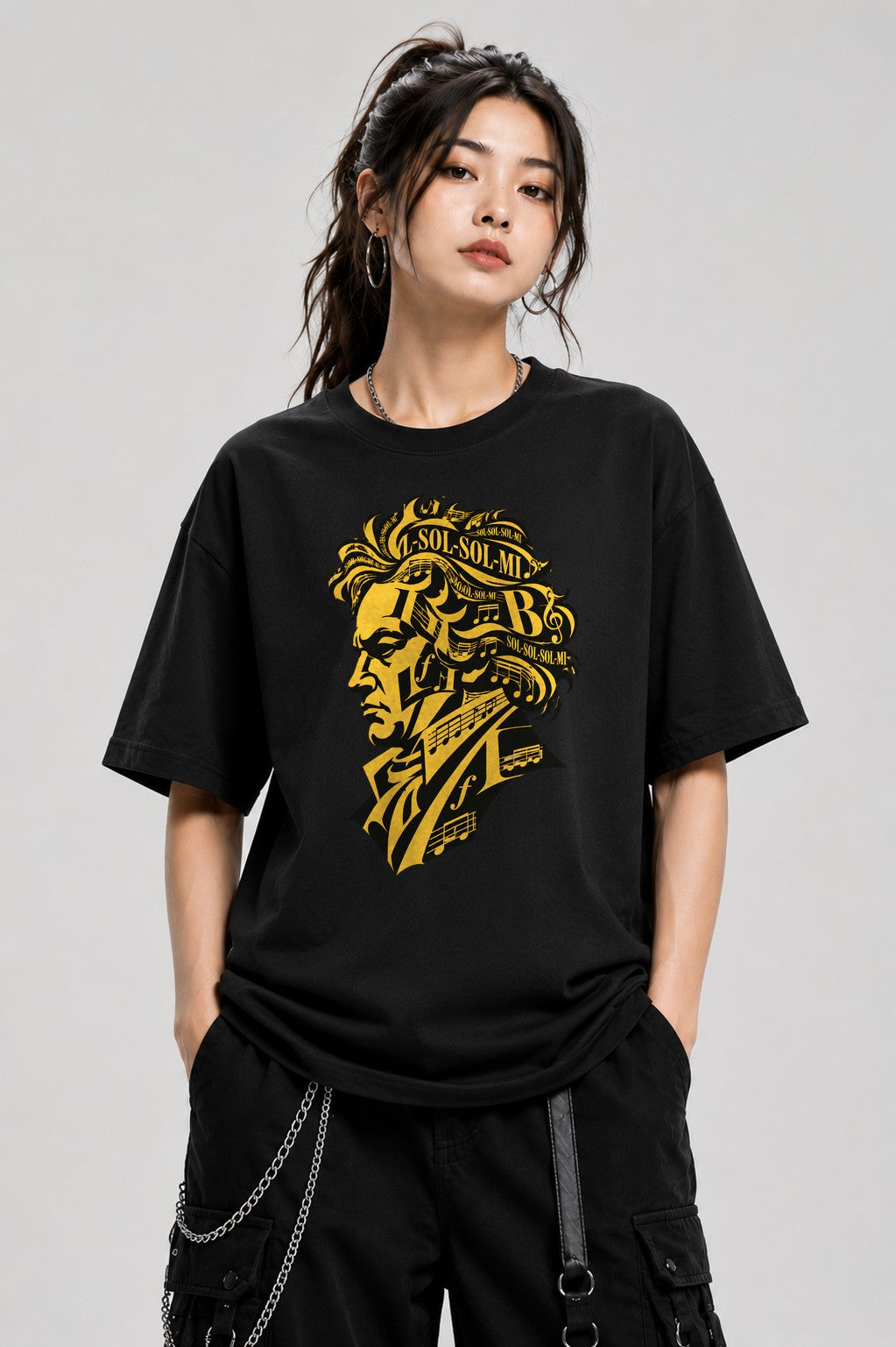 Musical Genius Silhouette - Black