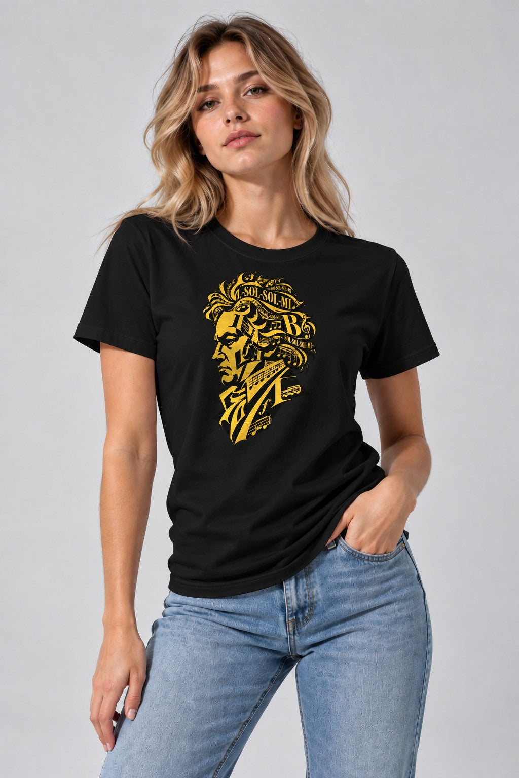 Musical Genius Silhouette - Black