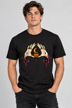 Mystical Hands Triangle - Black
