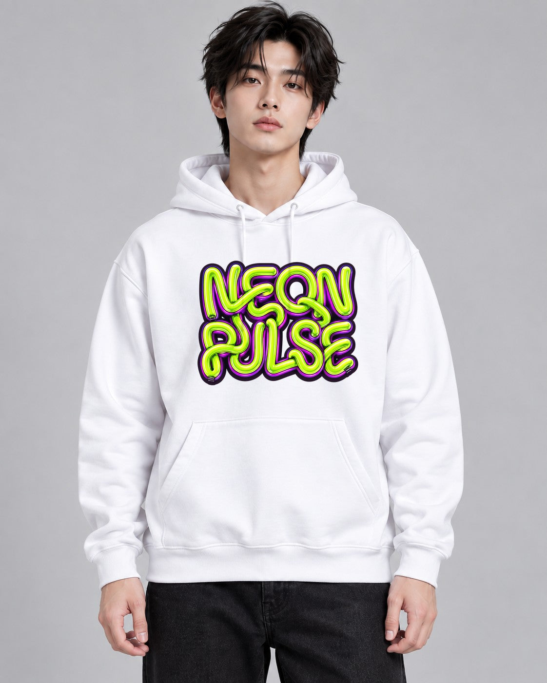 Neon Pulse Glow - White