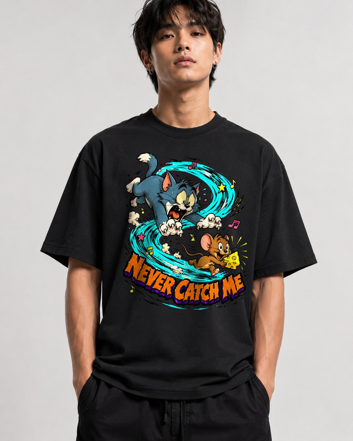 Never Catch Me - Black