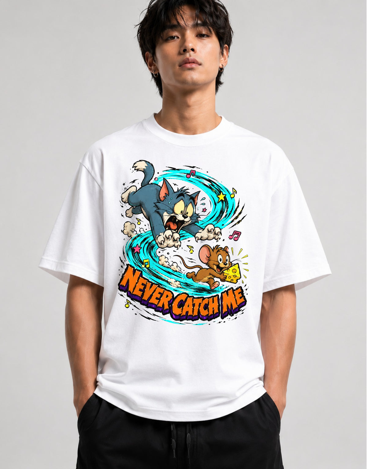Never Catch Me - White