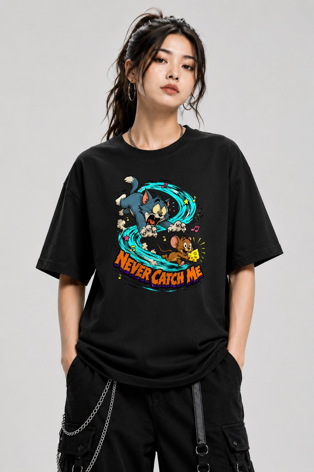 Never Catch Me - Black