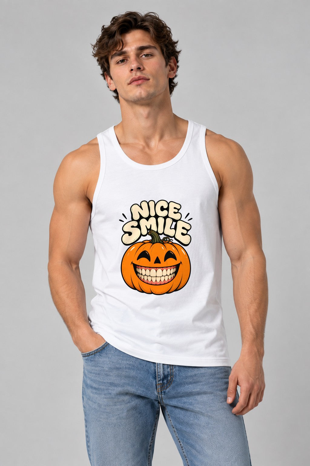 Nice Smile Pumpkin - White