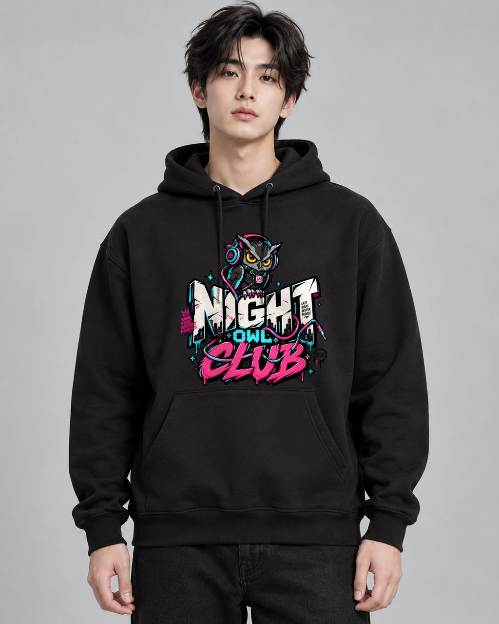 Night Owl Club - Black