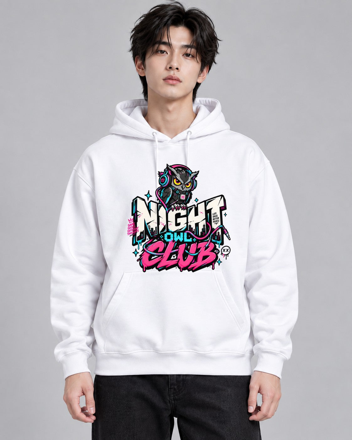 Night Owl Club - White