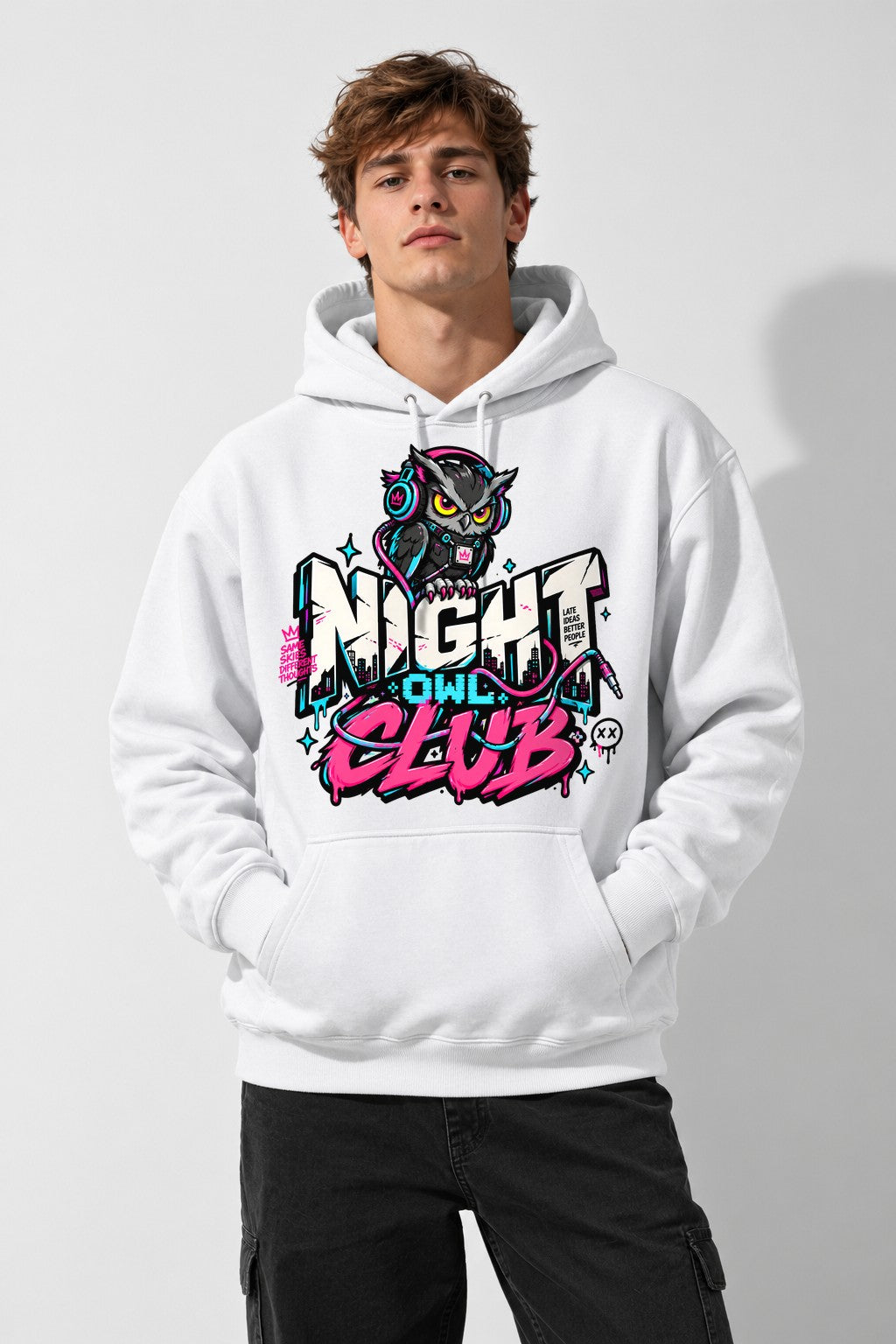Night Owl Club - White