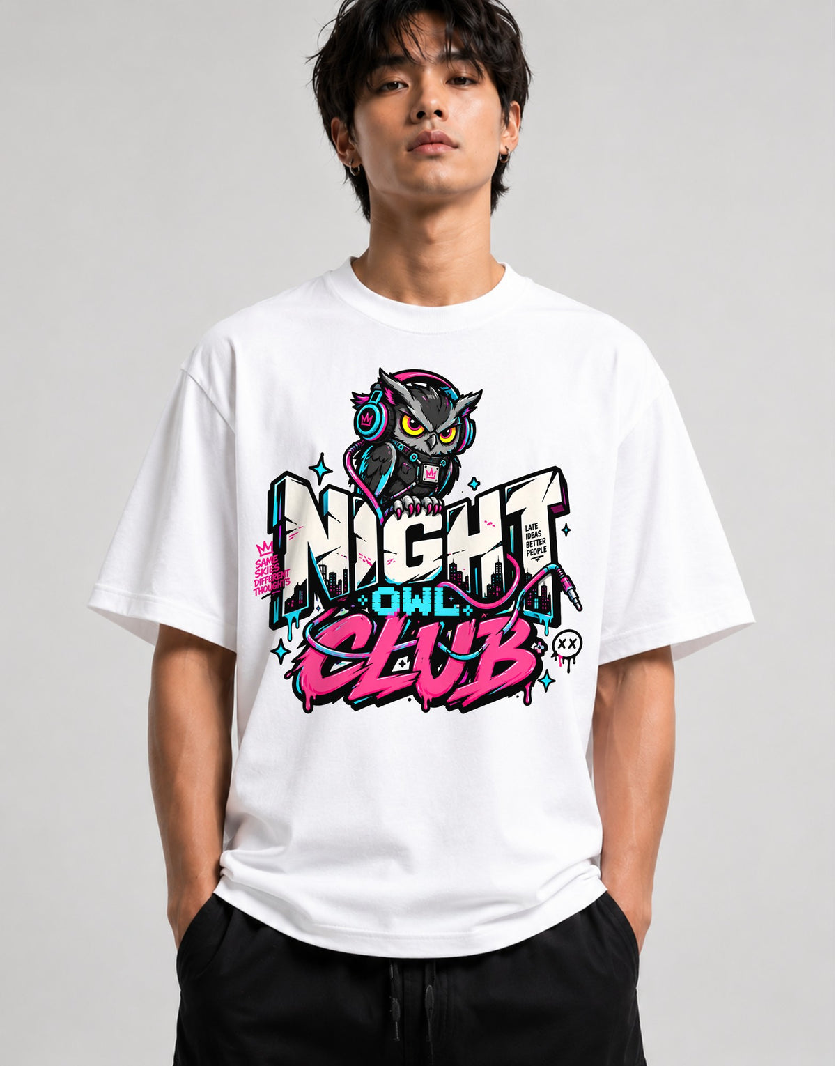 Night Owl Club - White