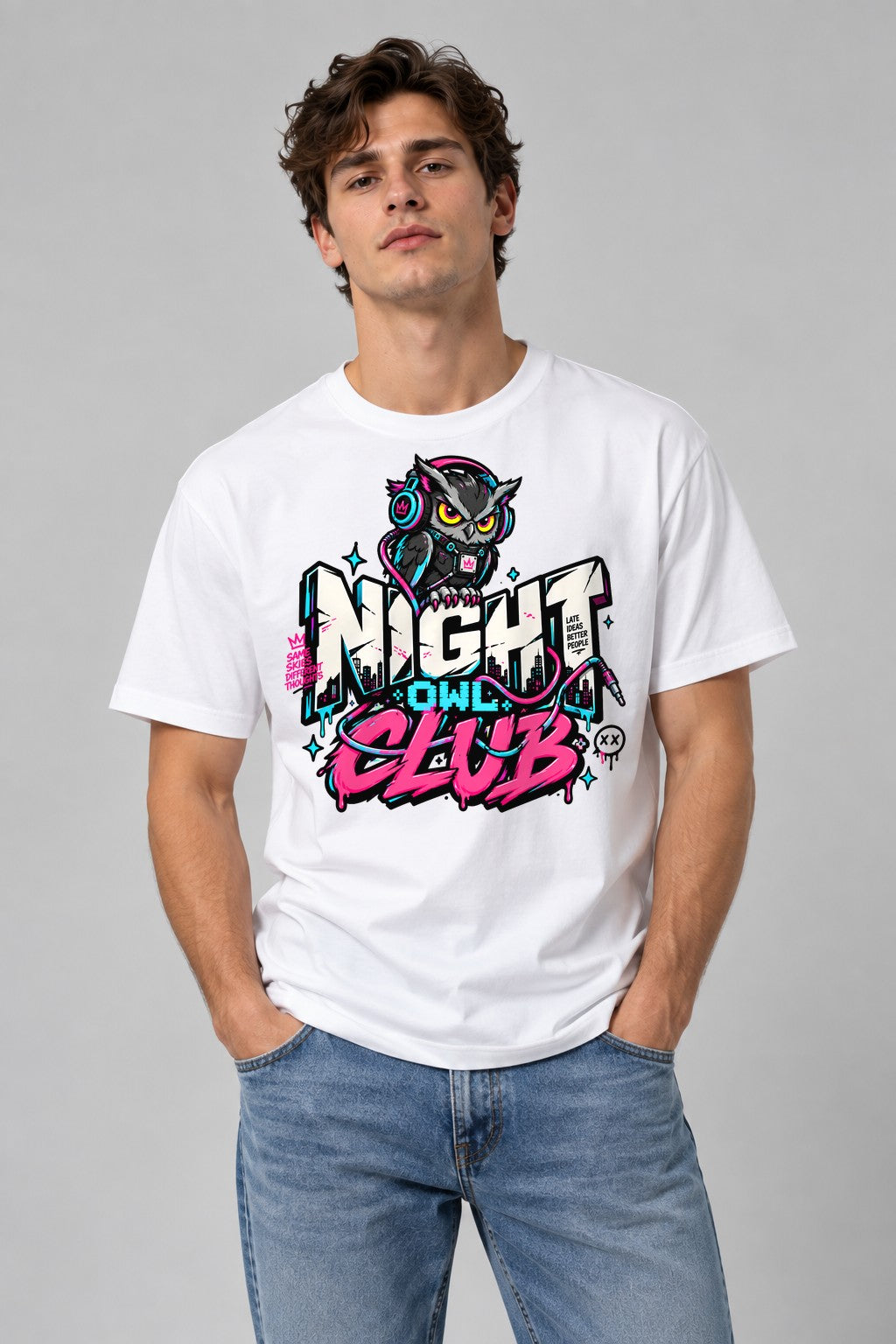 Night Owl Club - White