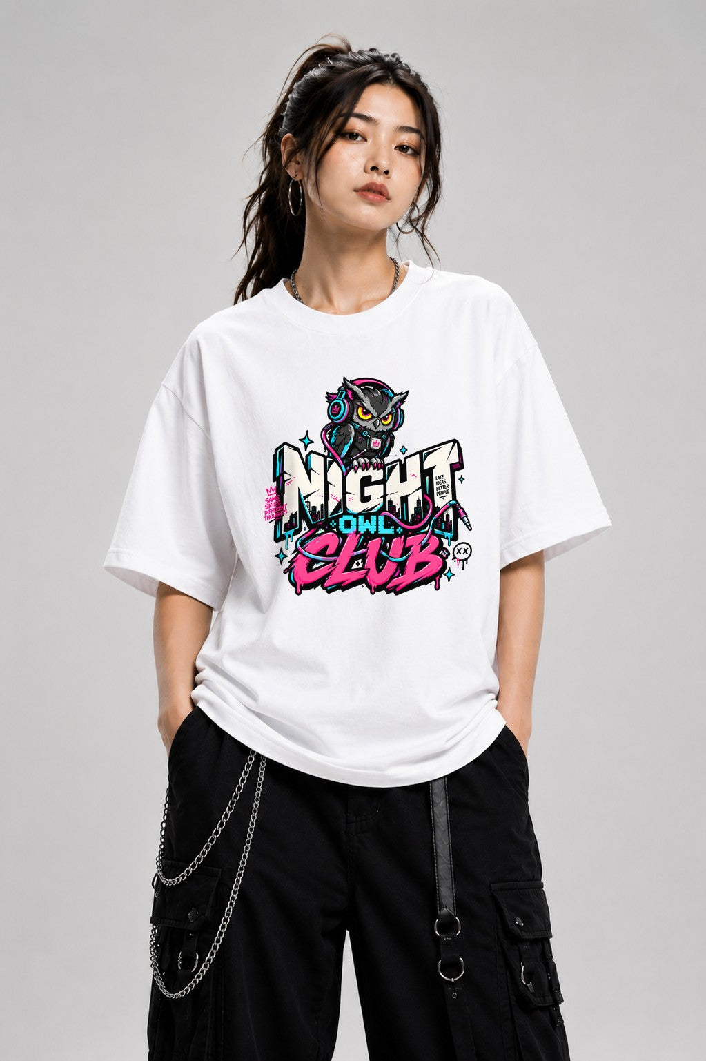 Night Owl Club - White
