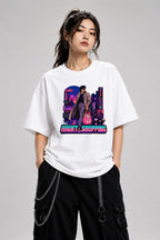 Night Shopping Retro 80s City Pop Sy - White