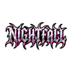 Nightfall Prophecy Gothic Metal Lettering Graphic Tee