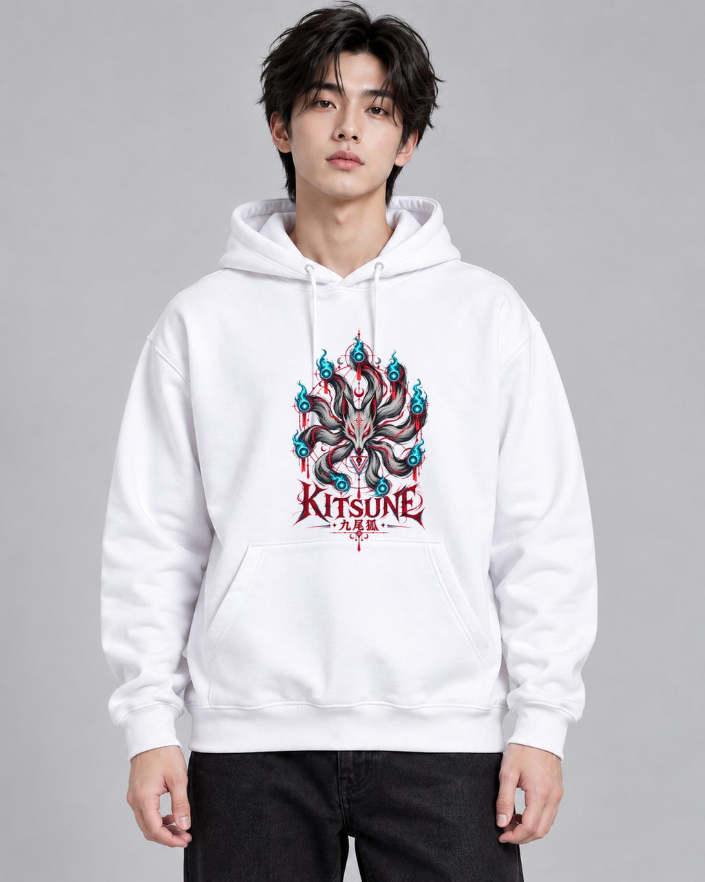 Nine Tails Kitsune - White