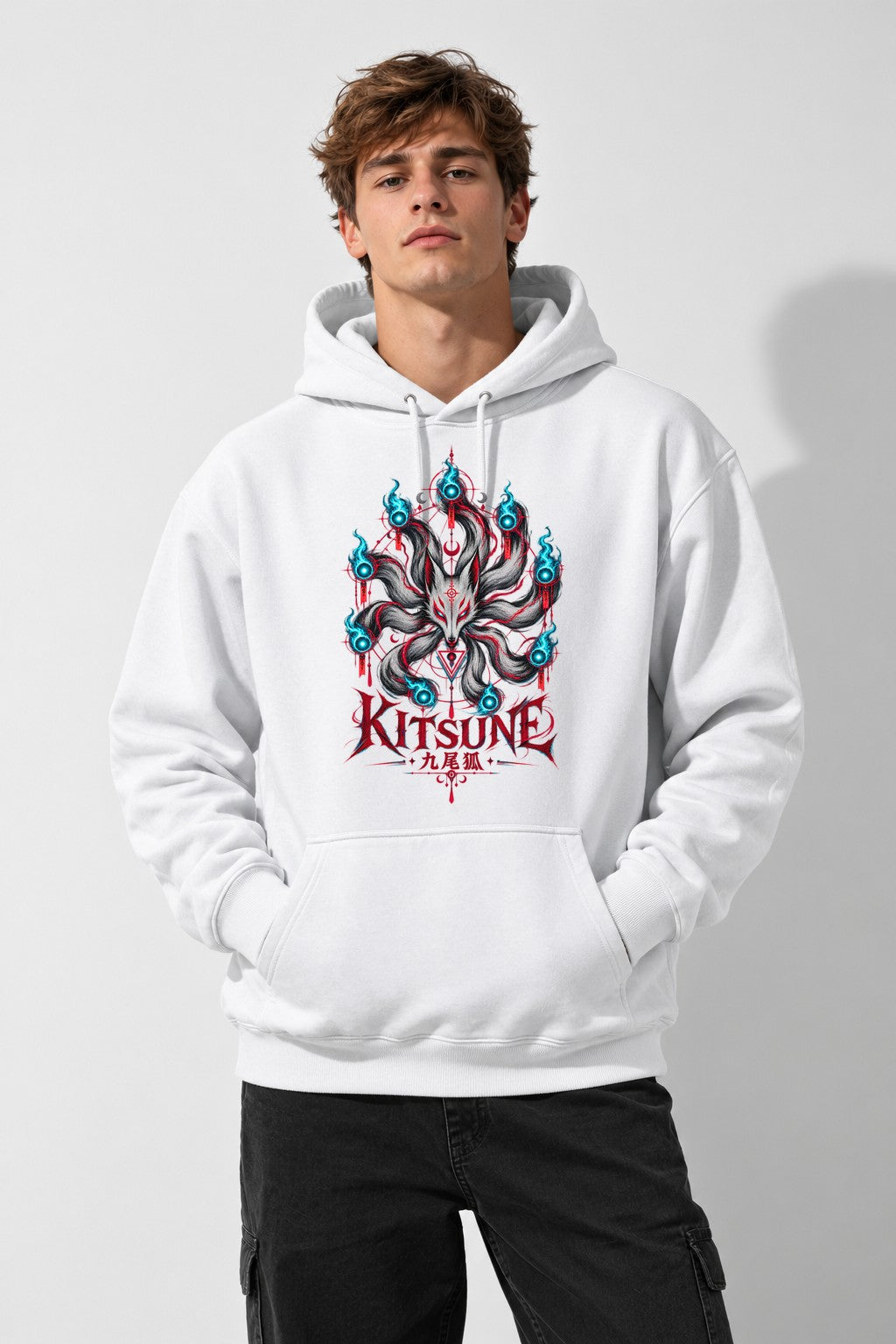 Nine Tails Kitsune - White