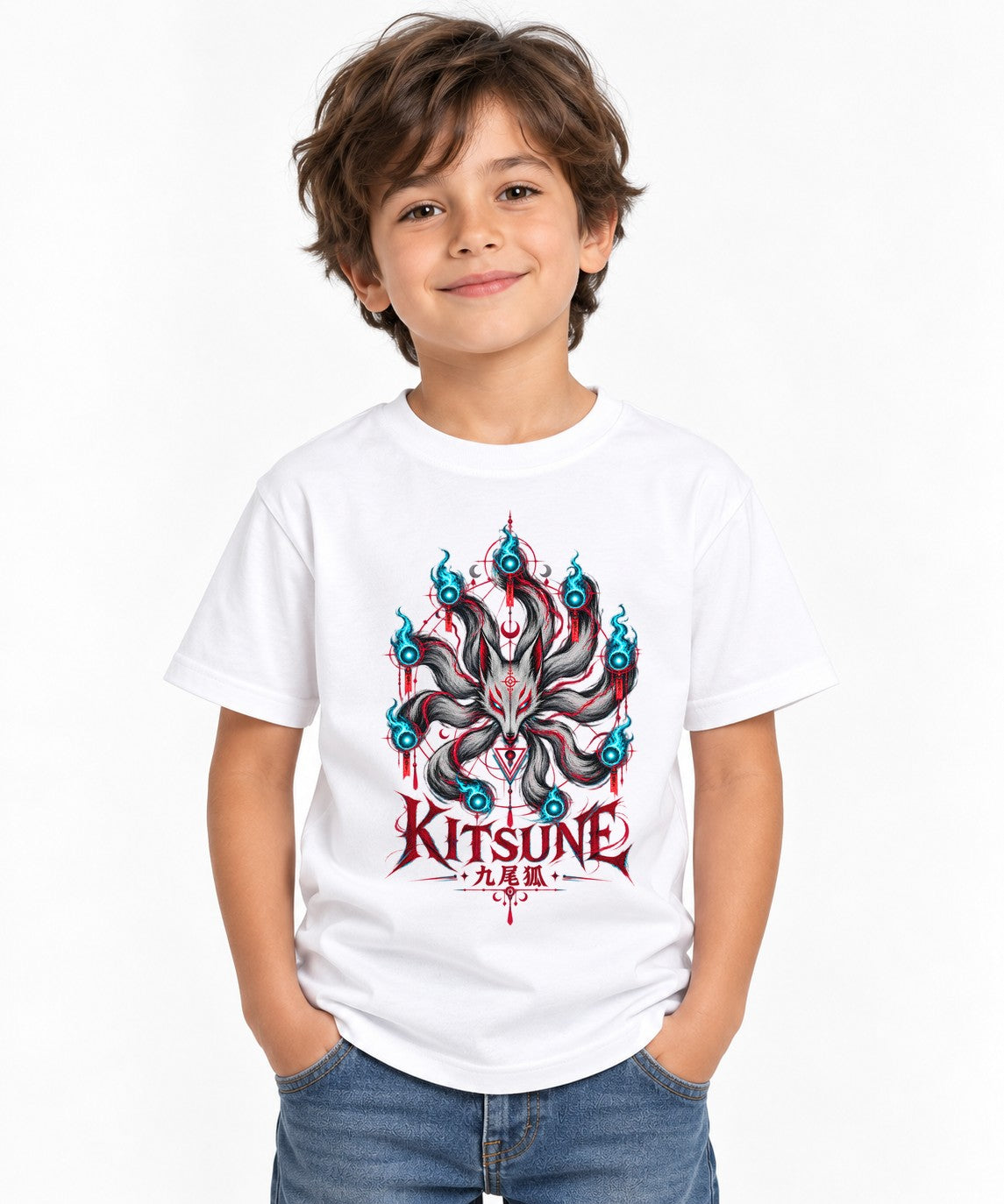 Nine Tails Kitsune - White