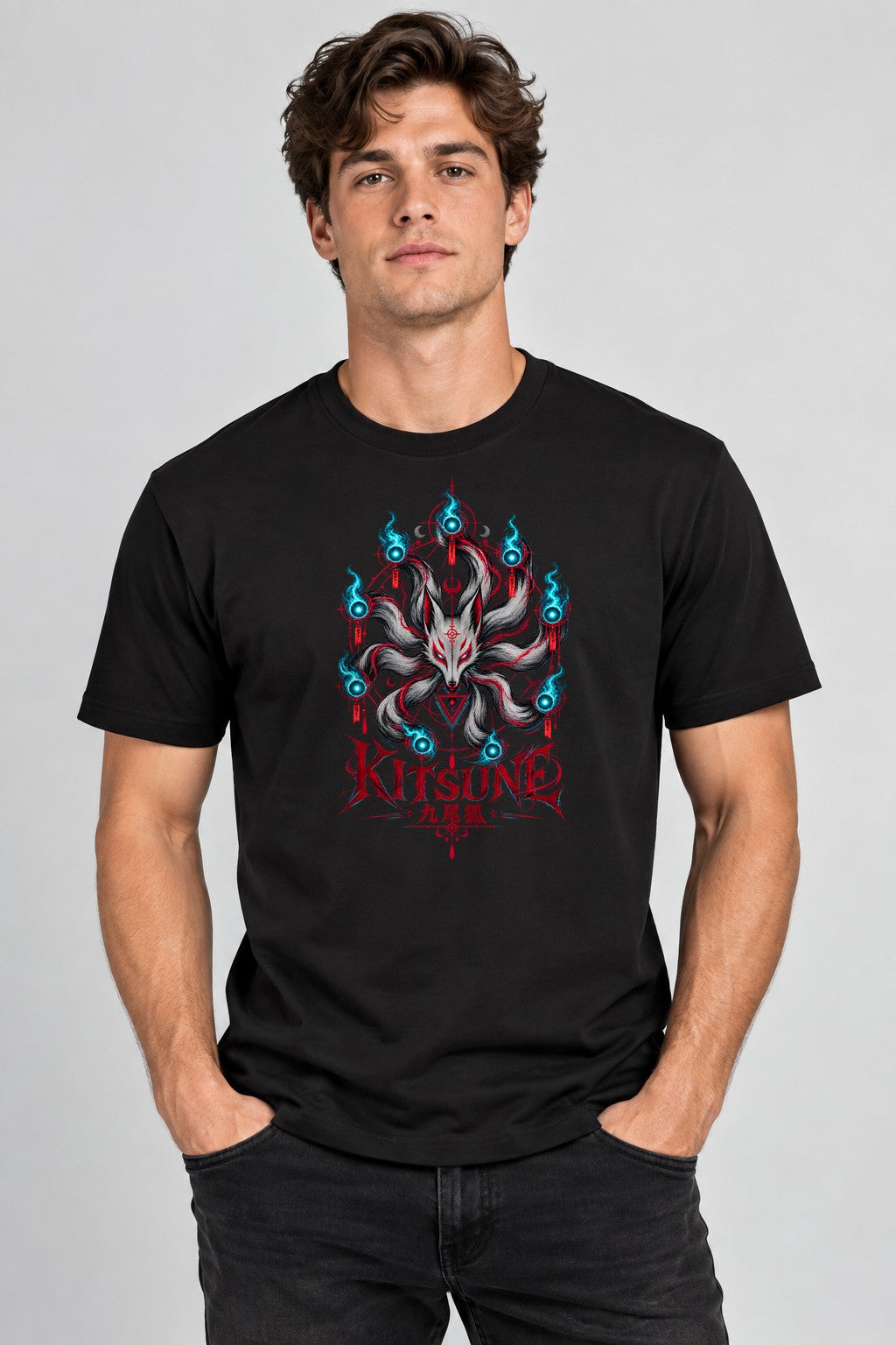 Nine Tails Kitsune - Black