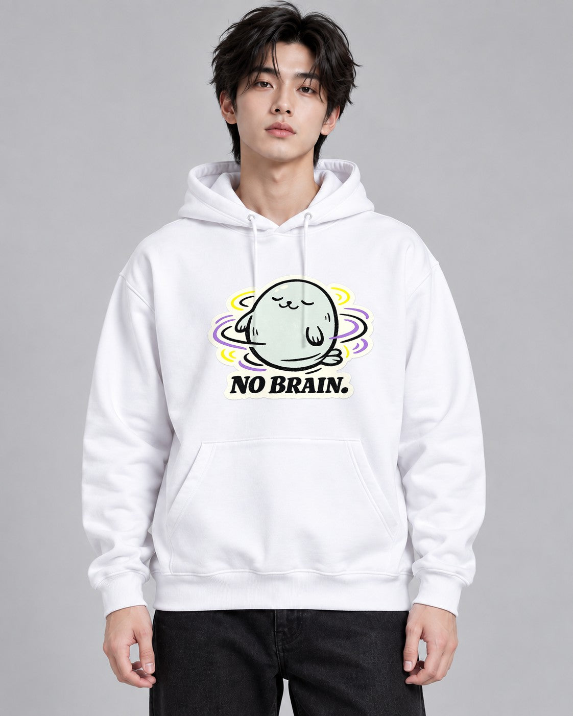 No Brain Seal - White