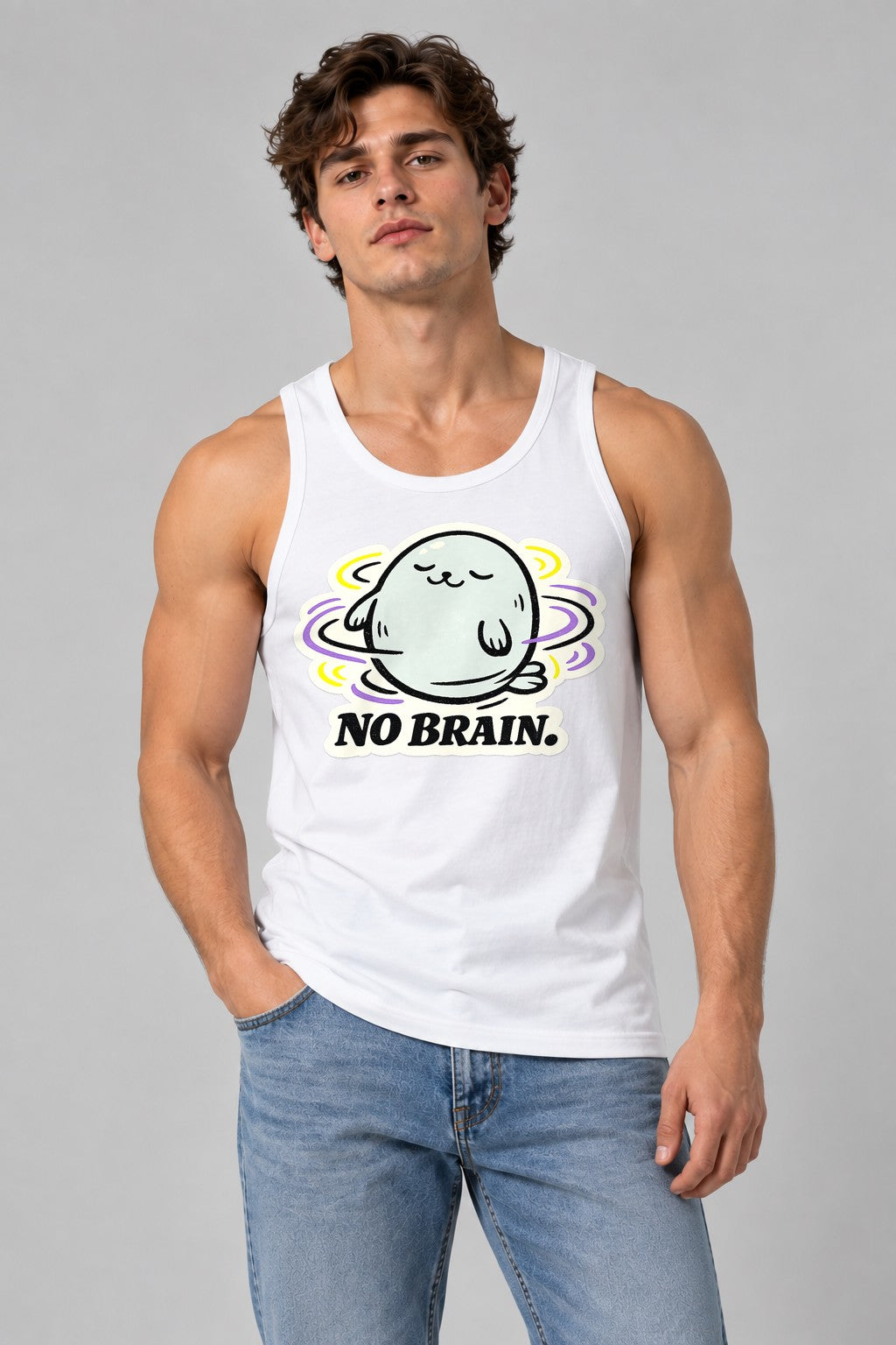 No Brain Seal - White