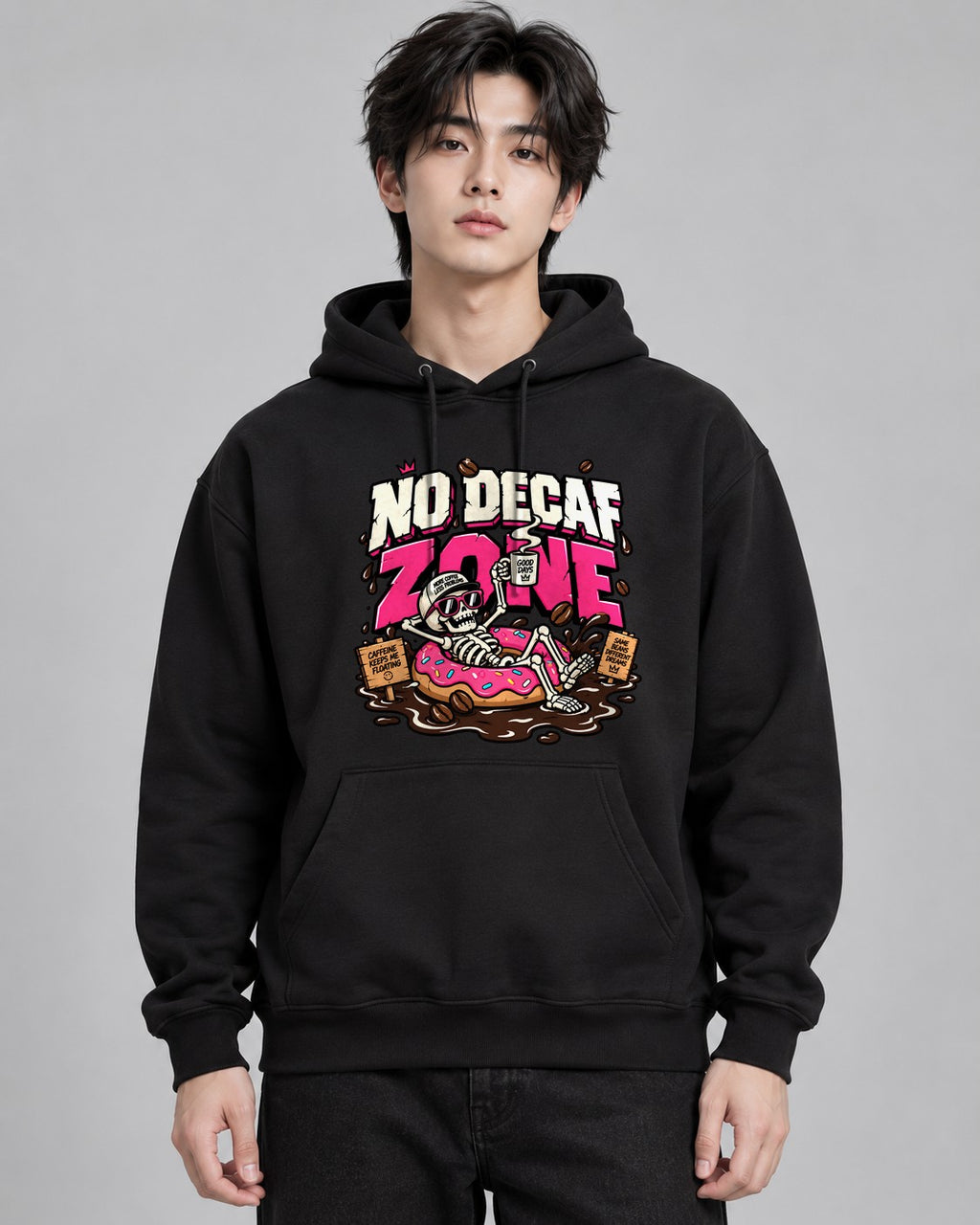 No Decaf Zone - Black