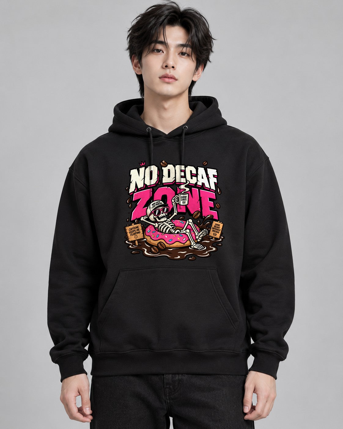 No Decaf Zone - Black