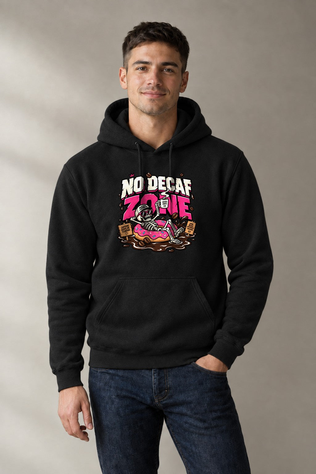 No Decaf Zone - Black