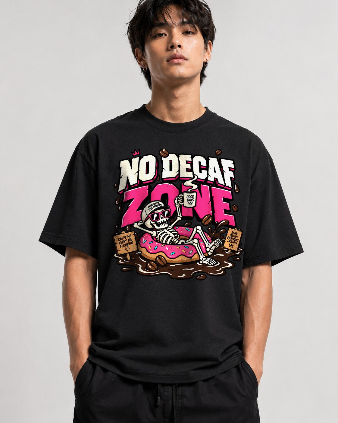 No Decaf Zone - Black