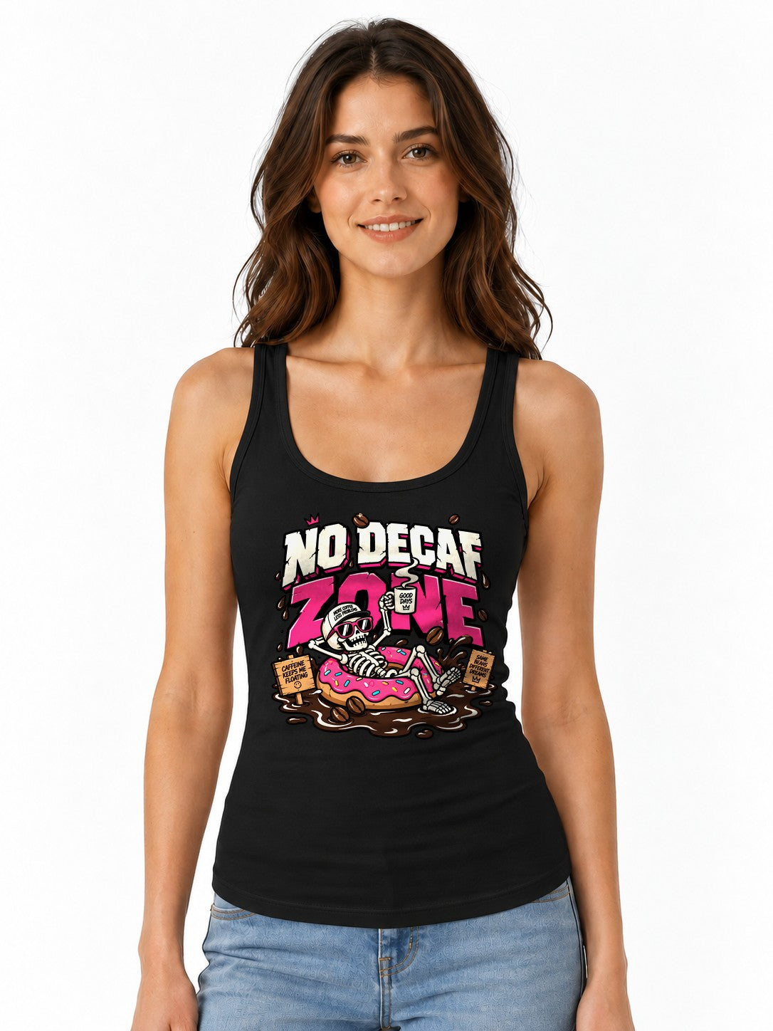 No Decaf Zone - Black