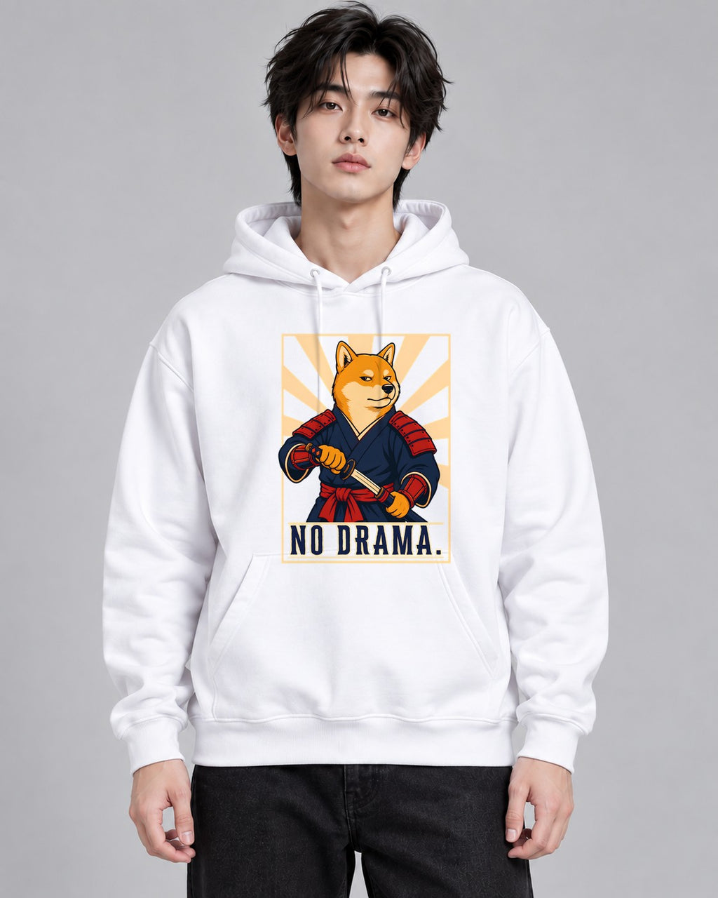 No Drama Samurai - White