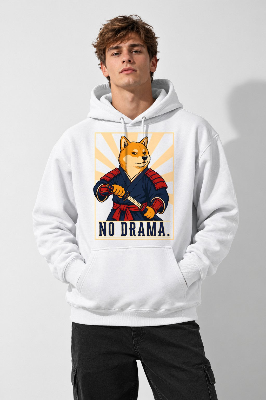 No Drama Samurai - White