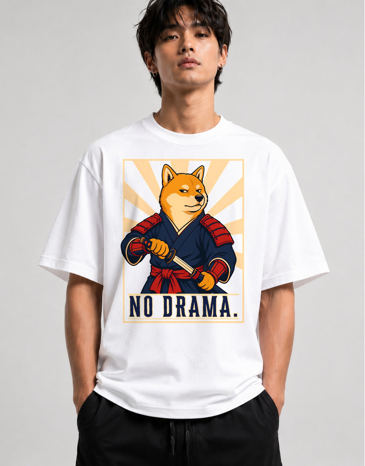 No Drama Samurai - White