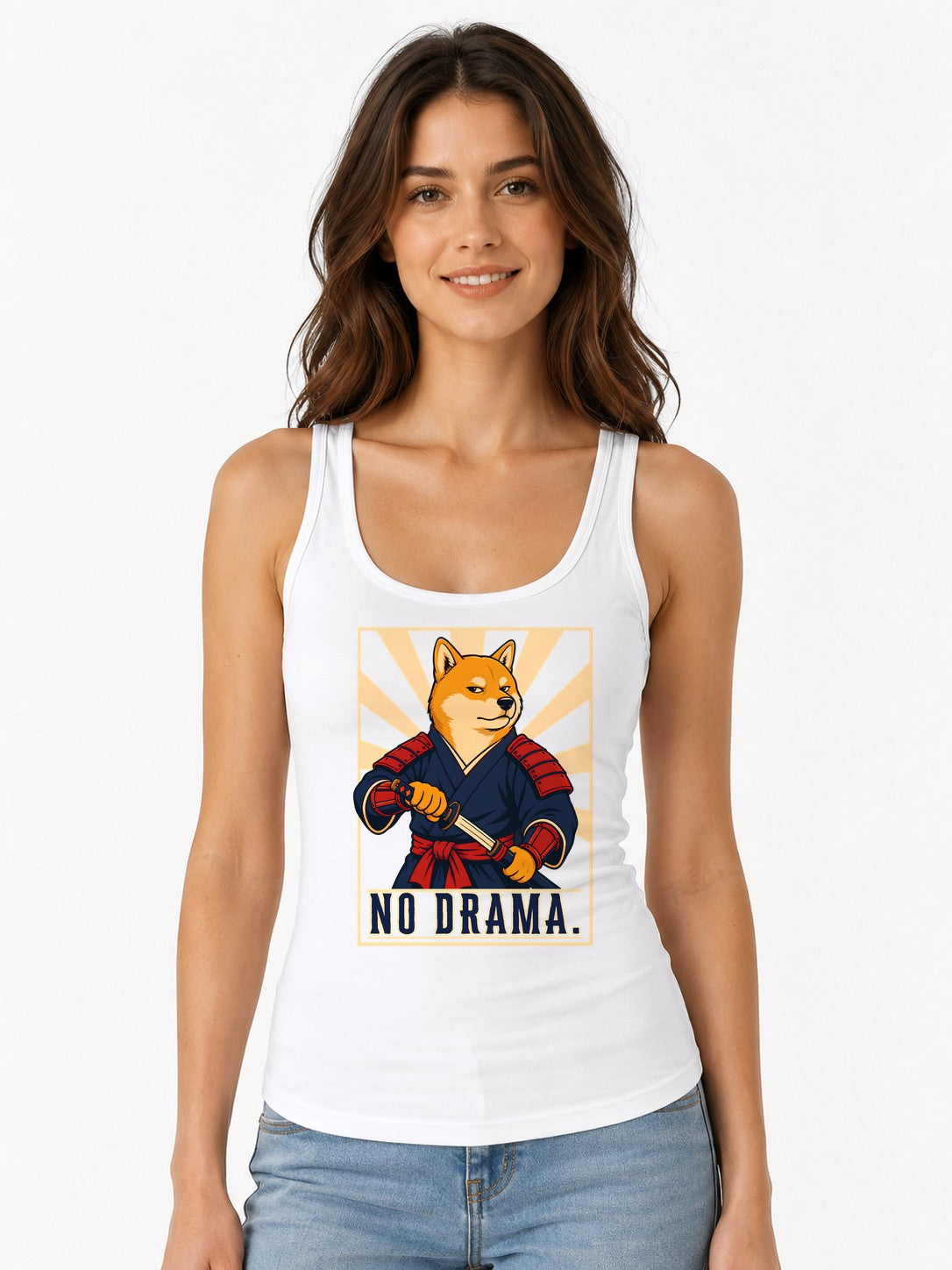 No Drama Samurai - White