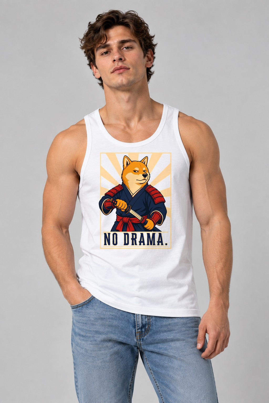 No Drama Samurai - White