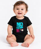 No Future No Cry Anime Streetwear Graphic - Cyberpunk Style - Black