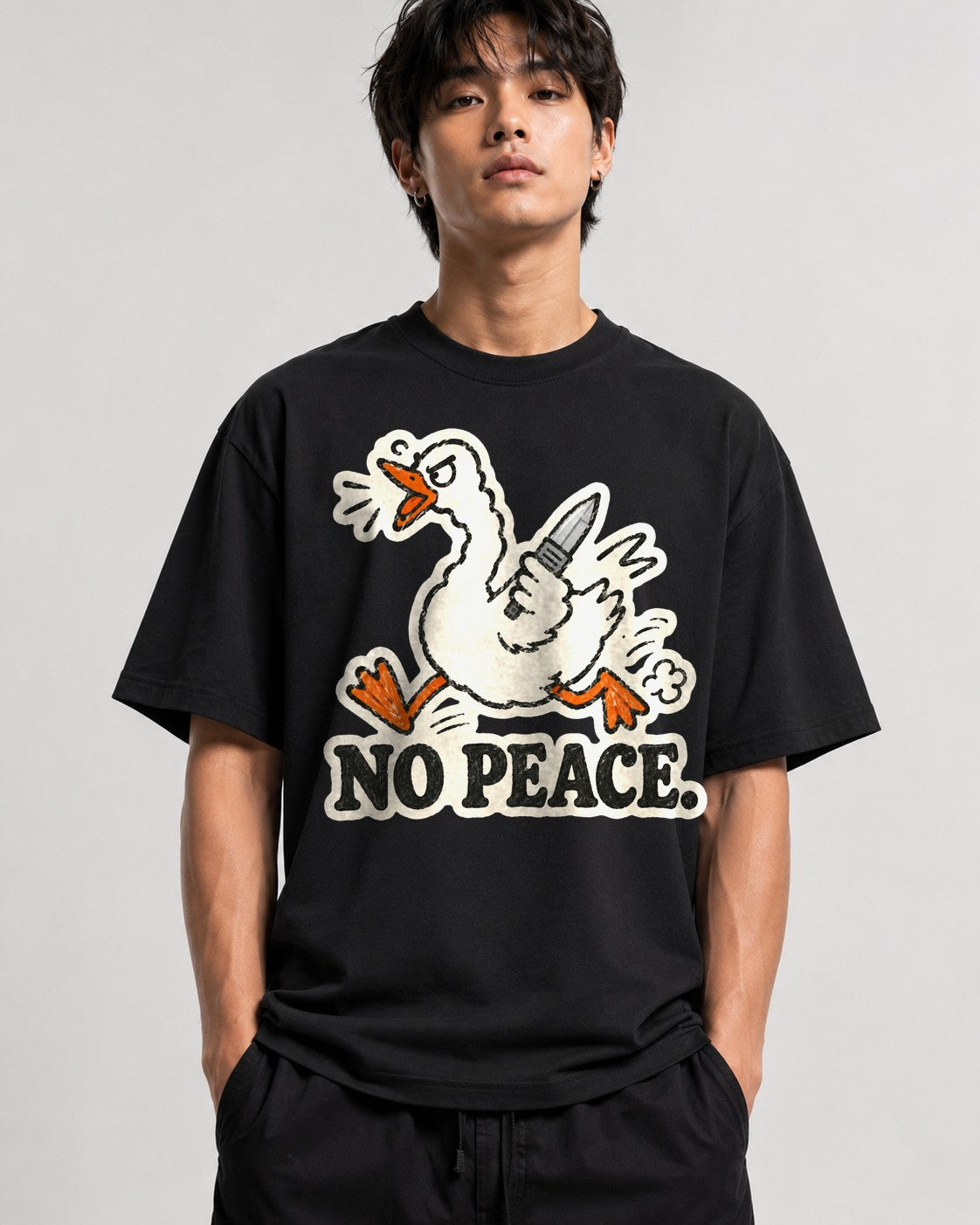 No Peace Duck - Black