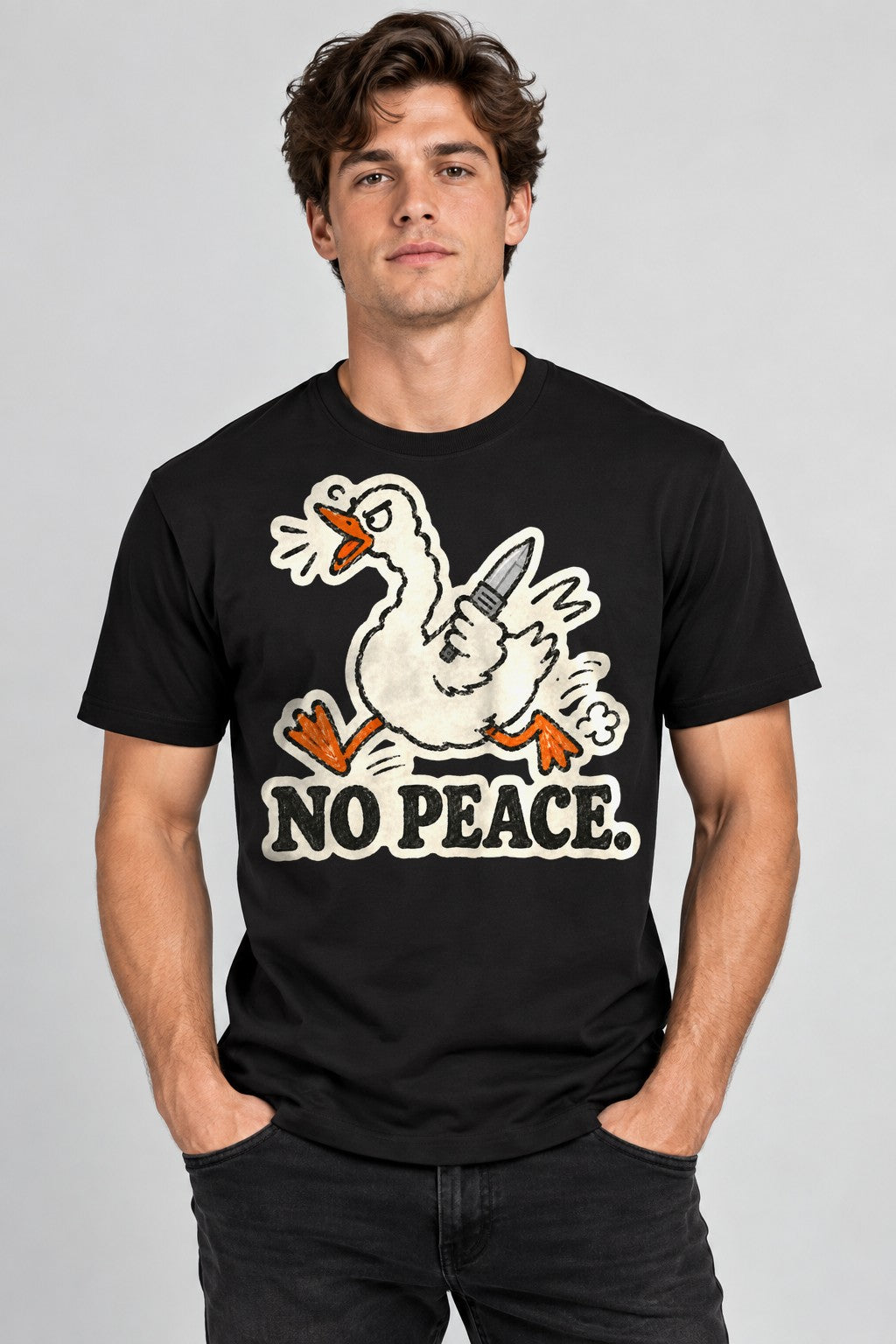 No Peace Duck - Black