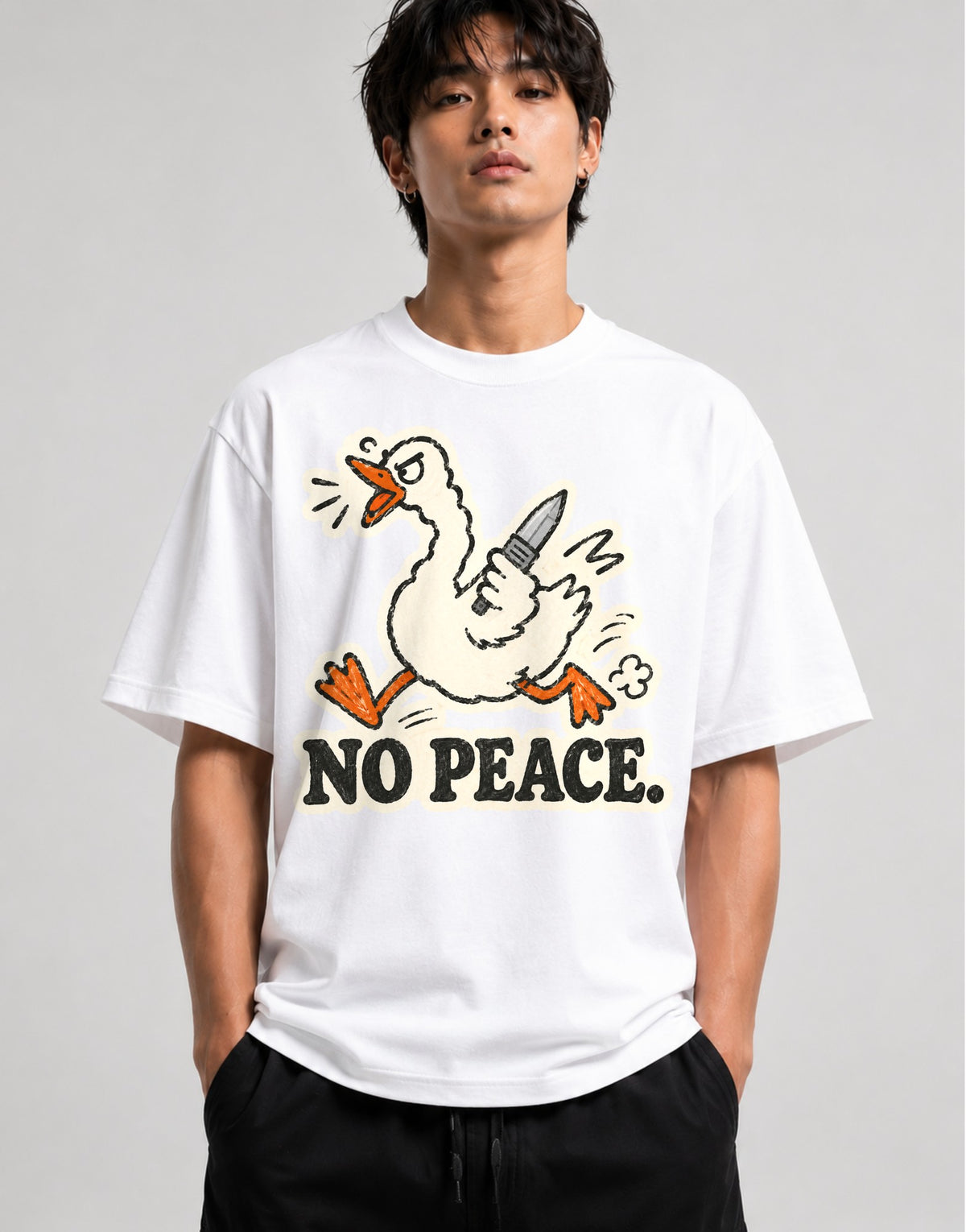 No Peace Duck - White
