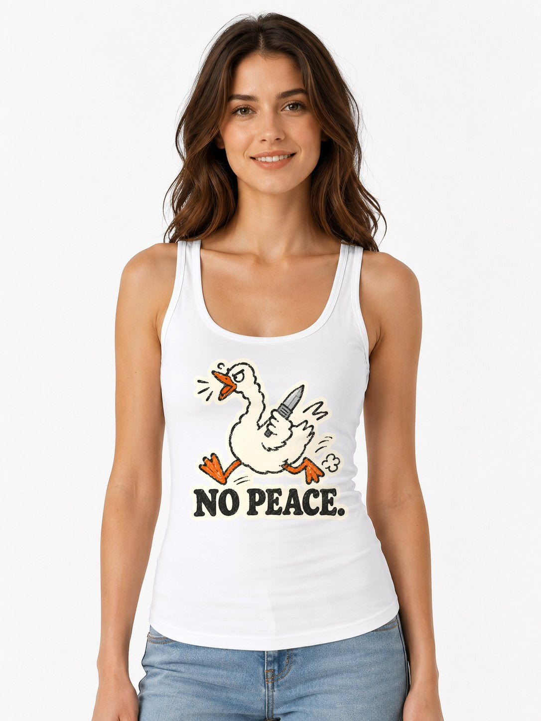 No Peace Duck - White