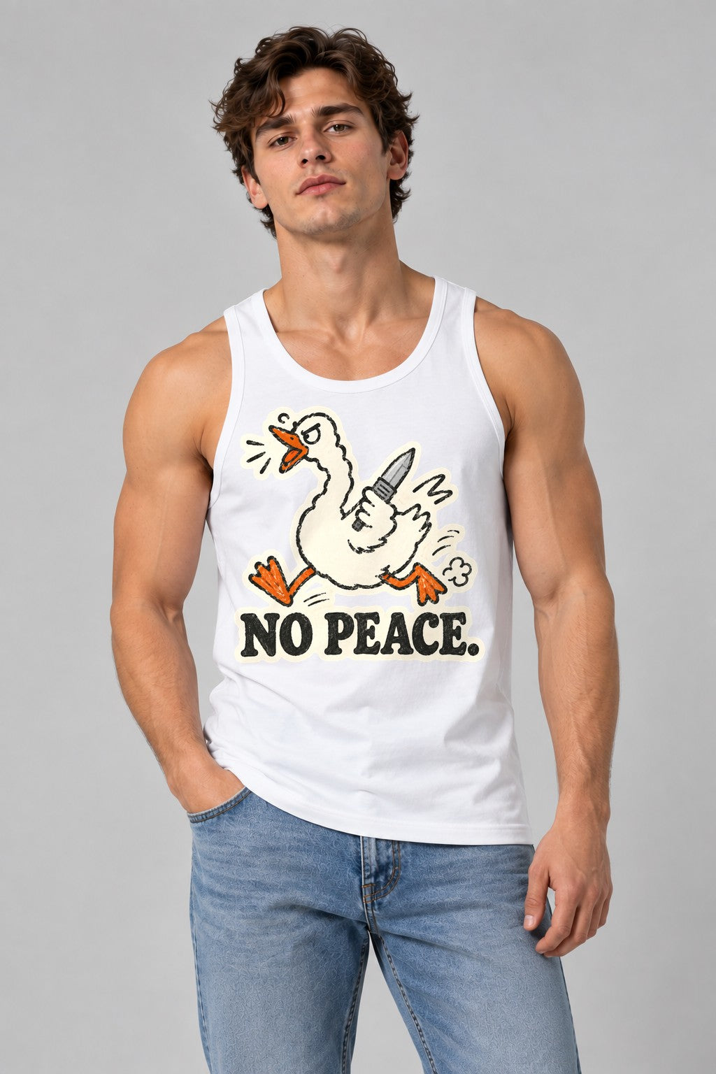 No Peace Duck - White