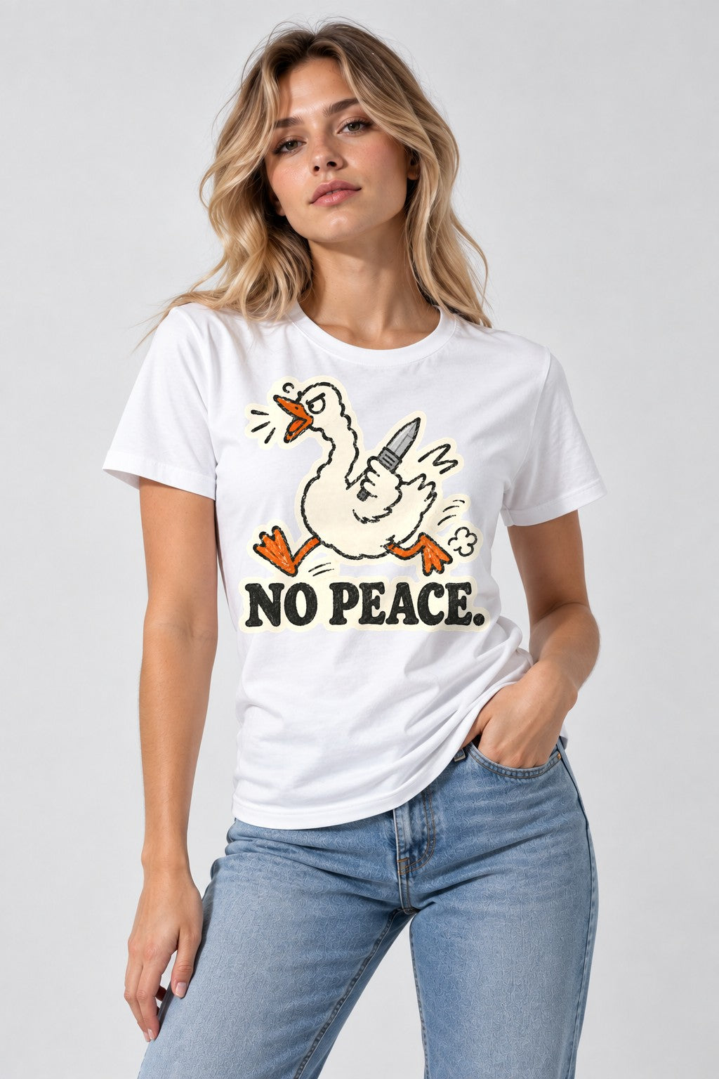 No Peace Duck - White