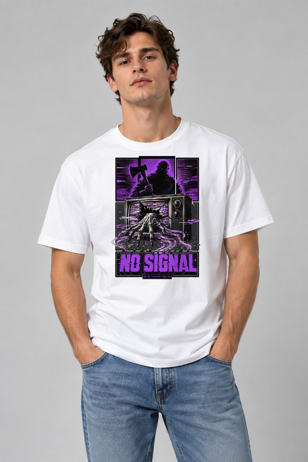 No Signal - White