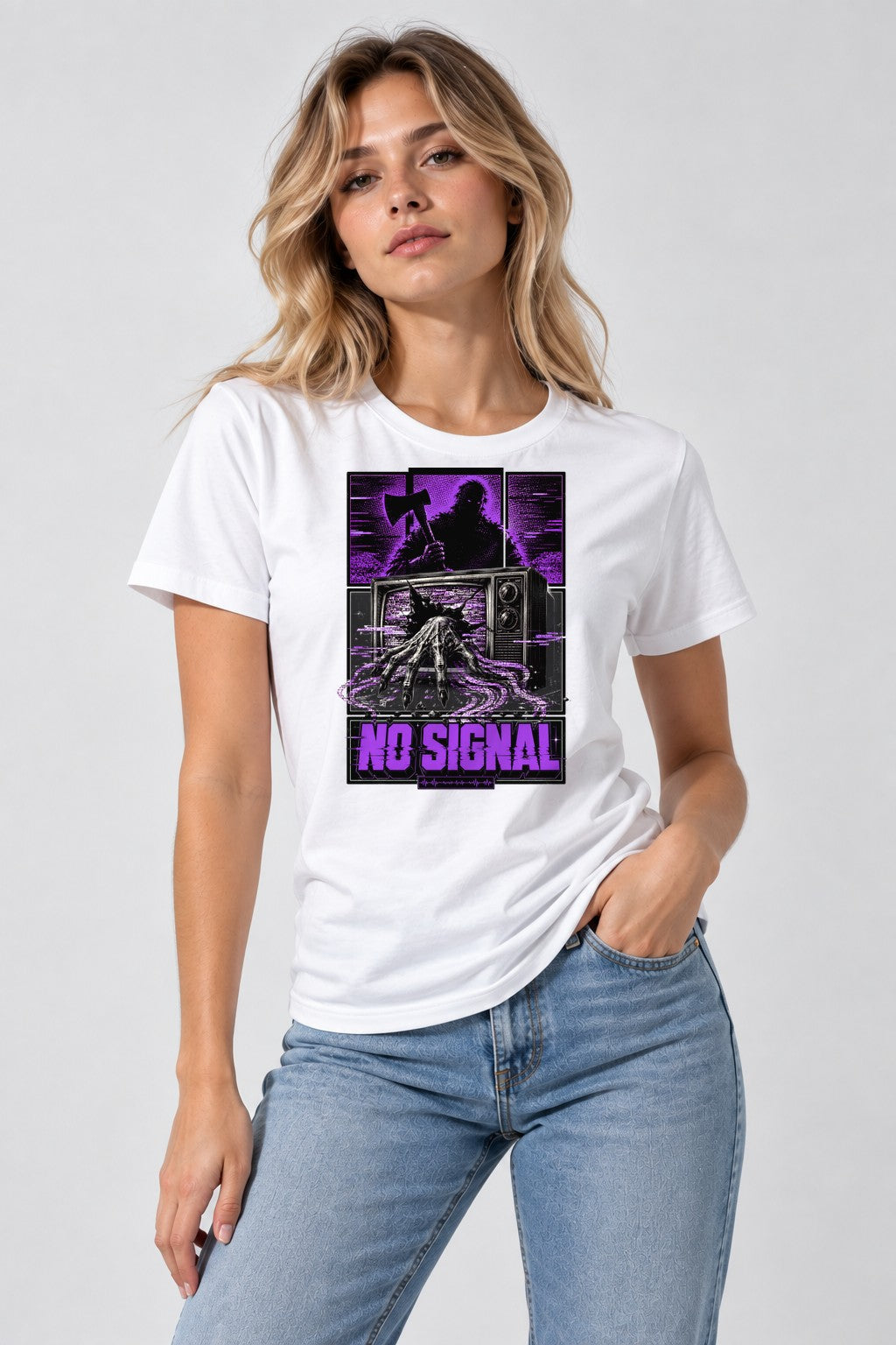 No Signal - White