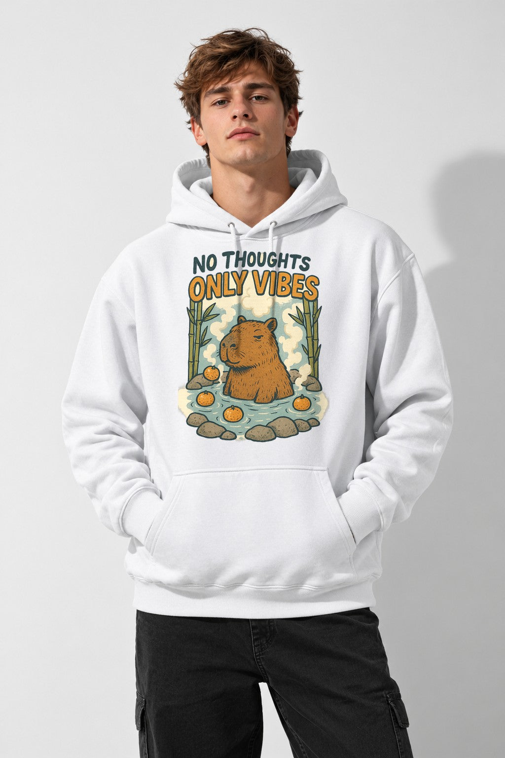 No Thoughts Only Vibes - White
